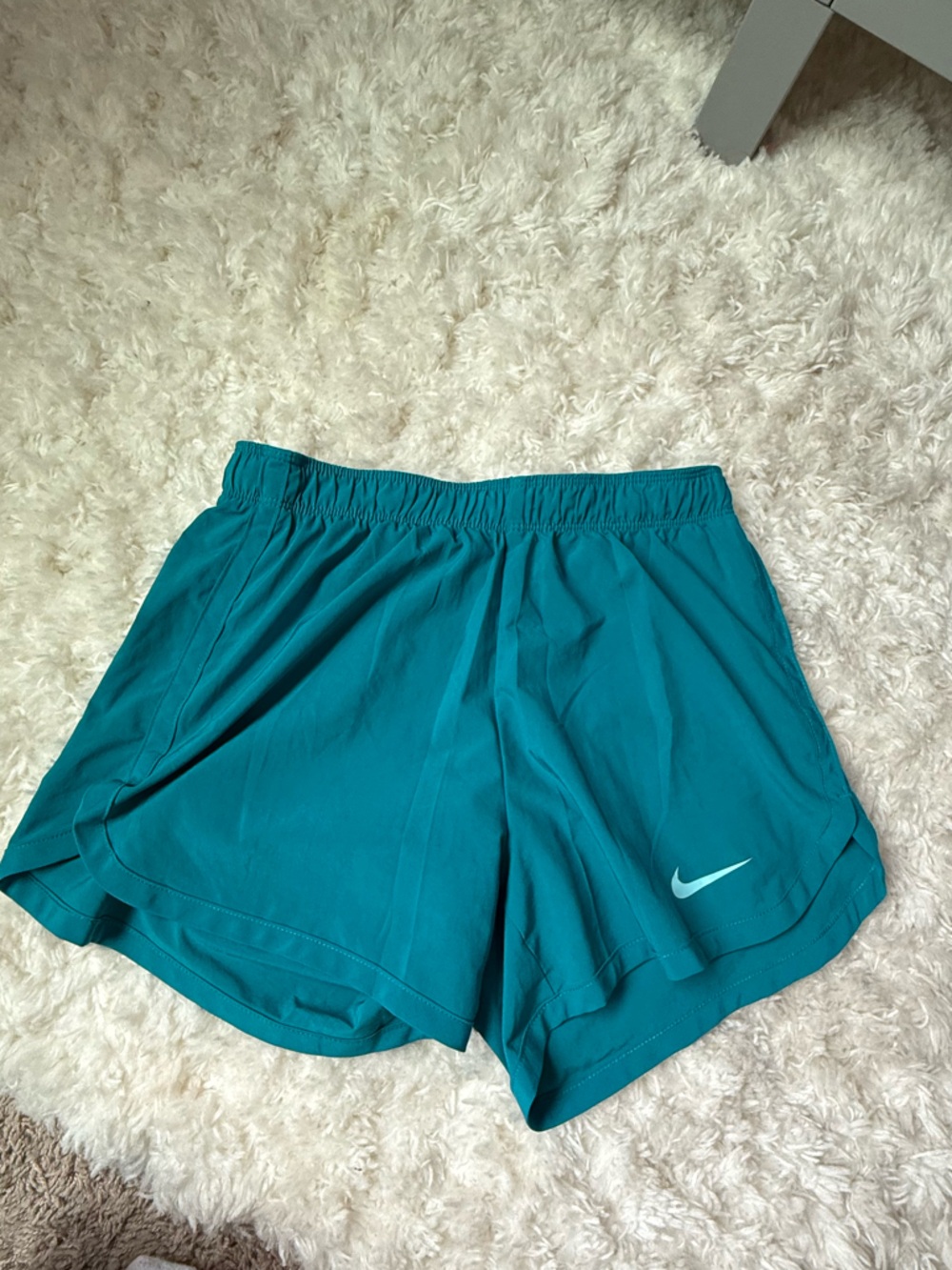 Nike Teal and Light Teal Athletic Bandeau with 'Just Do It' Band